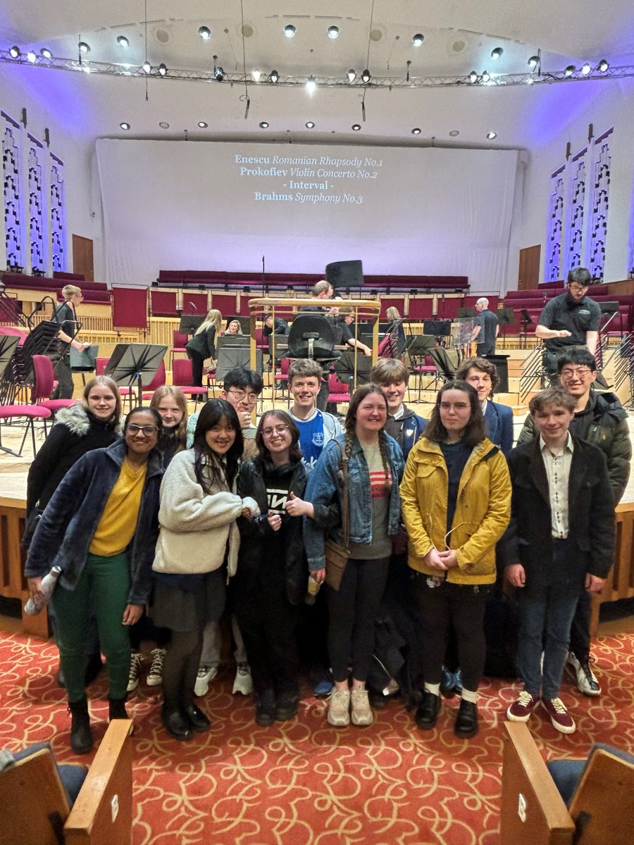 The Music Dept visited the @liverpoolphil last week where they enjoyed a programme of music by Enescu, Prokofiev & Brahms conducted by Lawrence Foster, with violin soloist Arabella Steinbacher. A fantastic opportunity to hear world-class live orchestral music in an amazing venue!