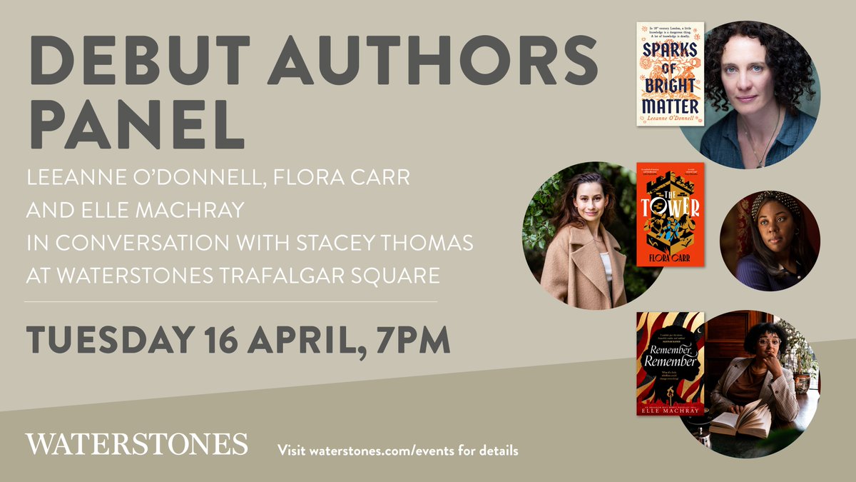 Don't miss the London launch of Sparks of Bright Matter at @WaterstonesTraf! Join us with author Leeanne O'Donnell as she brings fresh perspectives to the world of historical fiction, along with @floracarr_ and Elle Machray. waterstones.com/events ✨