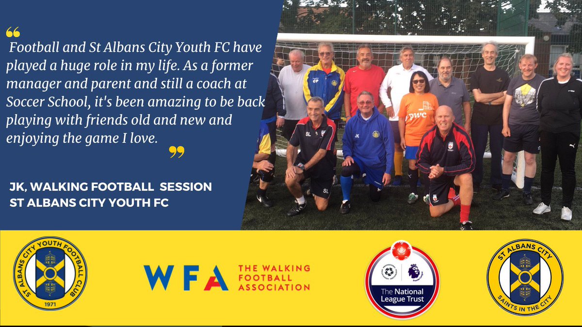 🔵It’s the last Monday of term. ‘Priority’ booking (existing participants only) for these over-subscribed @CityYouthFC Adult Community Monday night sessions @NBS_PE is now 🅾️PEN❗️ 💛Inclusive Adult ⚽️ 💙Walking⚽️🚶 💛Women's Rec👭 🙏@TheNLTrust @HertfordshireFA @StAlbansCouncil