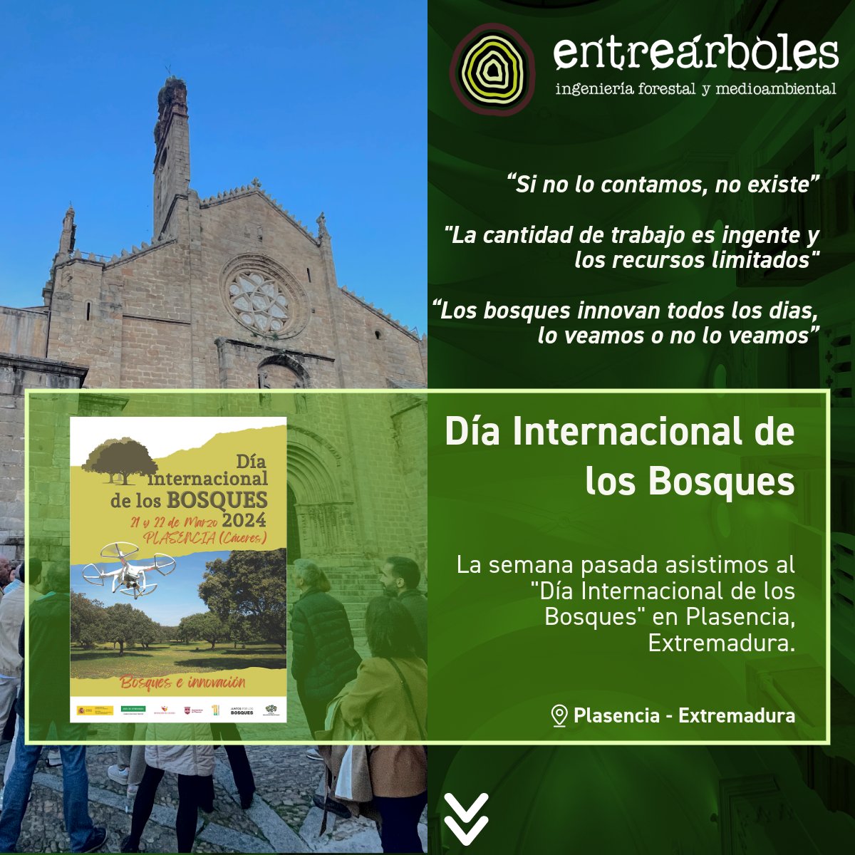 entrearbres's tweet photo. 👩🏻‍💼Unas jornadas en las que diferentes entidades y personalidades, mostraban proyectos, debatían sobre el estado de los bosques, la gestión en general del sector forestal y enseñaban proyectos futuros y presentes.

#entrearbres #plasencia #juntosporlosbosques #extremadura #juntaex https://t.co/wHaFHXmhaW