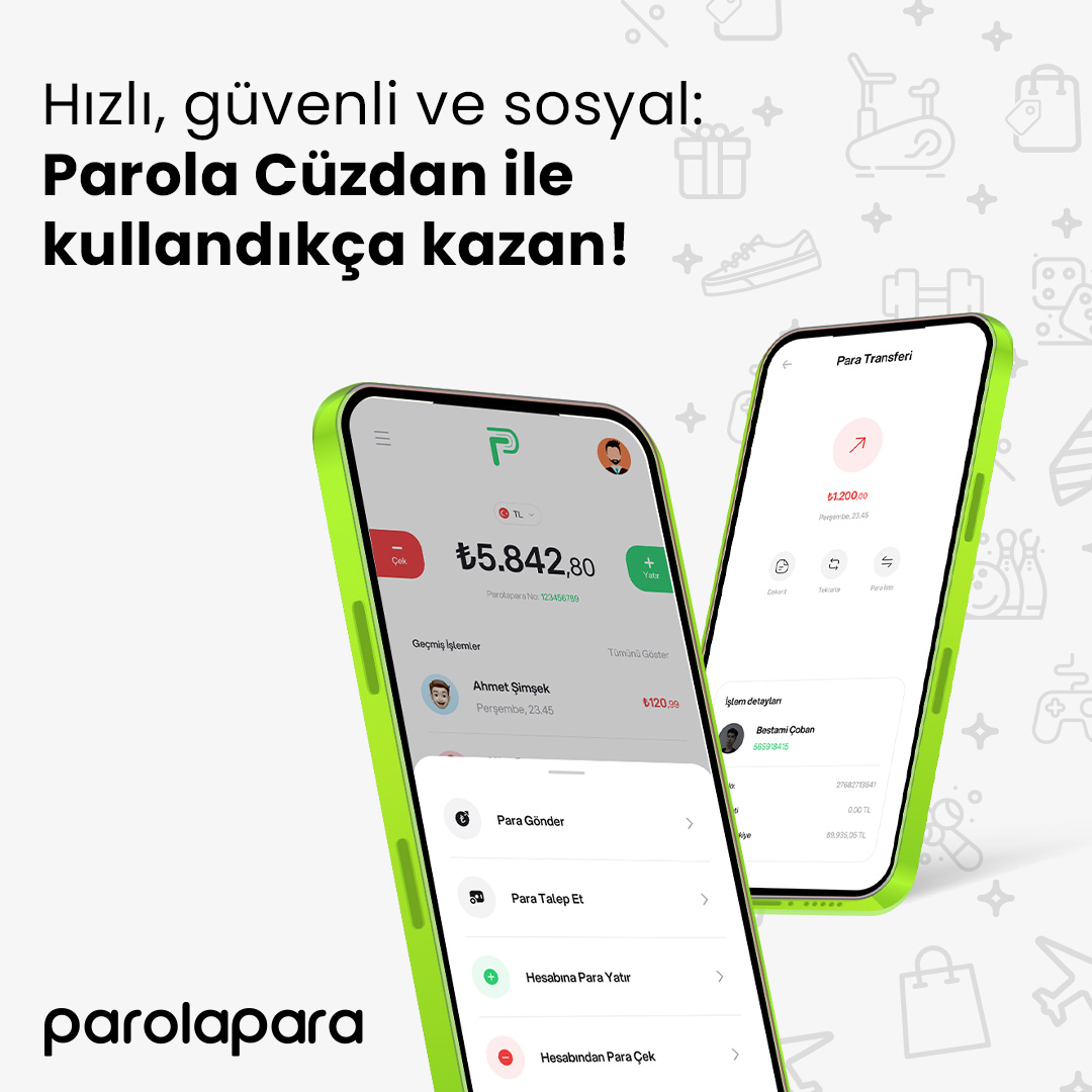Parolapara’nın 7/24 kolay ve hızlı transfer imkânlıyla her saat, her dakika, her saniye istediğin ödemeyi yapabilir ya da alabilirsin. 📲

Parola Cüzdan ile harcadıkça kazanırsın. 👌

#DijitalCüzdan #Parolapara #ParolaKazanmak #Cüzdan