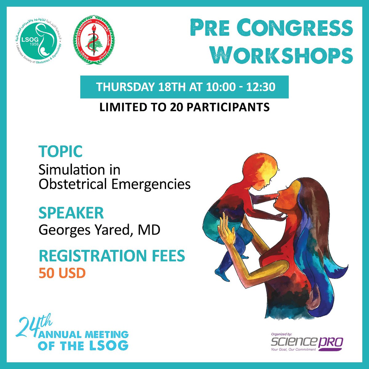 SciencePRO2012's tweet image. Calling all healthcare pros! Elevate your skills in obstetrical emergencies at our Simulation workshop during LSOG Annual Congress. Limited spots available – register now! bit.ly/497yJCe #HealthcareTraining #Obstetrics #HandsOnLearning