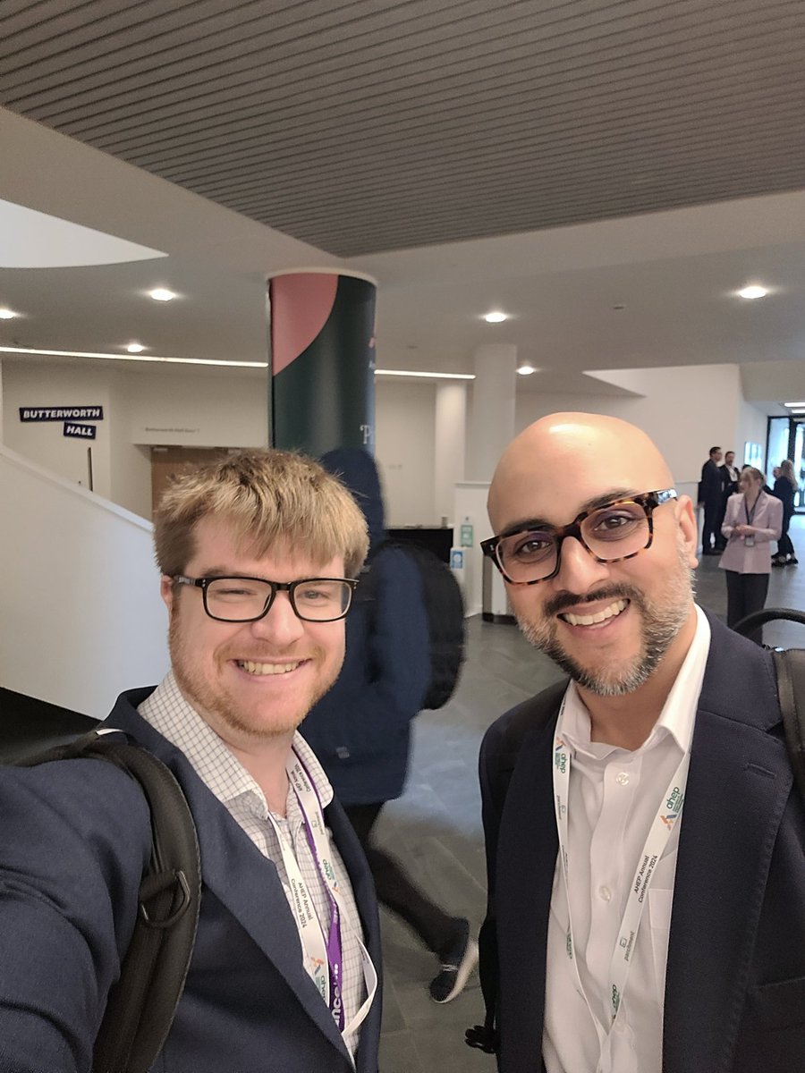 Conferences are great for reconnecting with old friends. Always a pleasure so see the absolutely wonderful and much missed former @AdvanceHE colleague @drarunverma. A driving force in HE continuing to make the sector a better place to be. #AHEP2024