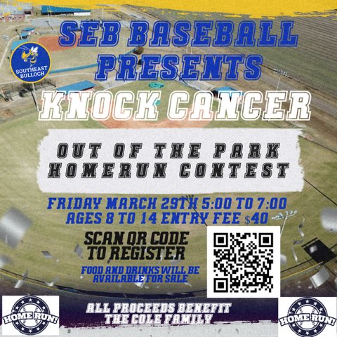 This Friday! If you have not signed up or know someone that would be interested please pass it along. All proceeds go to The Cole family. Use the QR code to register. @SEBHSAthletics @SEB_Football @SEB_HighSchool @thejoshaubrey