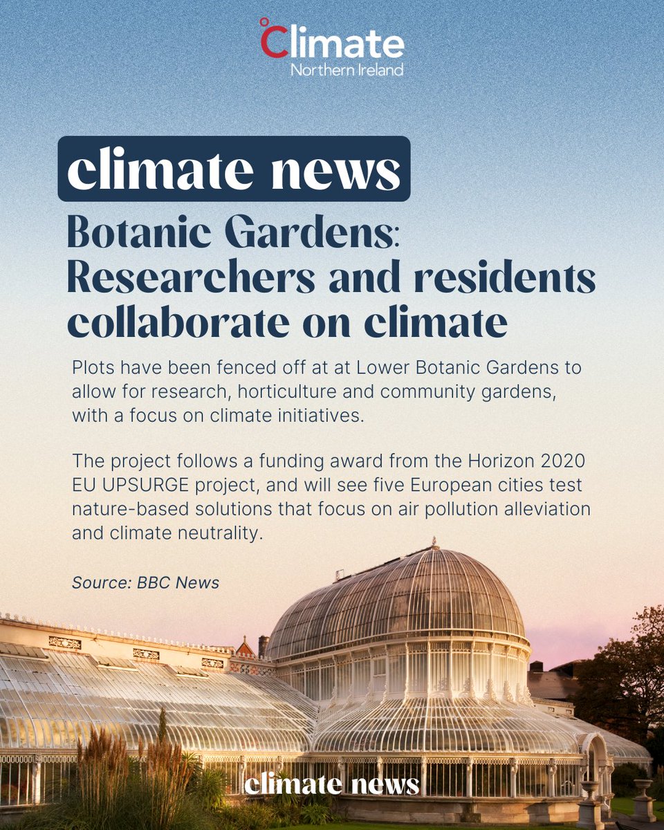 🌱A playing field in Belfast will soon see kitchen gardeners and climate scientists working together to focus on climate initiatives.

🔬The Botanic project follows a funding award from the <a href="/HorizonEuropeNI/">Horizon Europe NI</a> 2020 EU Upsurge Project and is jointly led by researchers from <a href="/QUBelfast/">Queen's University Belfast 🎓</a>