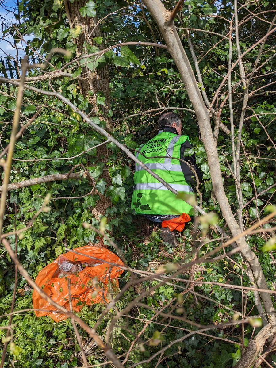 56 bin bags filled along western section of Jersey Rd by 18 Osterley Litter Busters on Sat 23 March. @KeepBritainTidy #GBSpringClean @HounslowHways @LBofHounslow Thank you to @BrentfordFC for complimentary refreshments afterwards