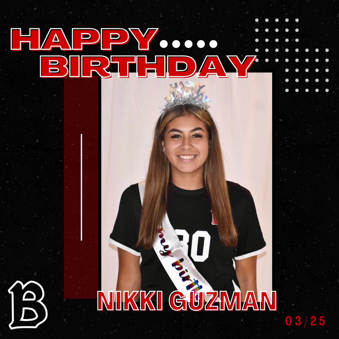 Happy Birthday, Nikki 🎂🎉 !! Wake up, Eagles… it’s junior, defender, Nikki Guzman’s birthday! We hope all your wishes come true, you deserve it 🦅🥳 !!