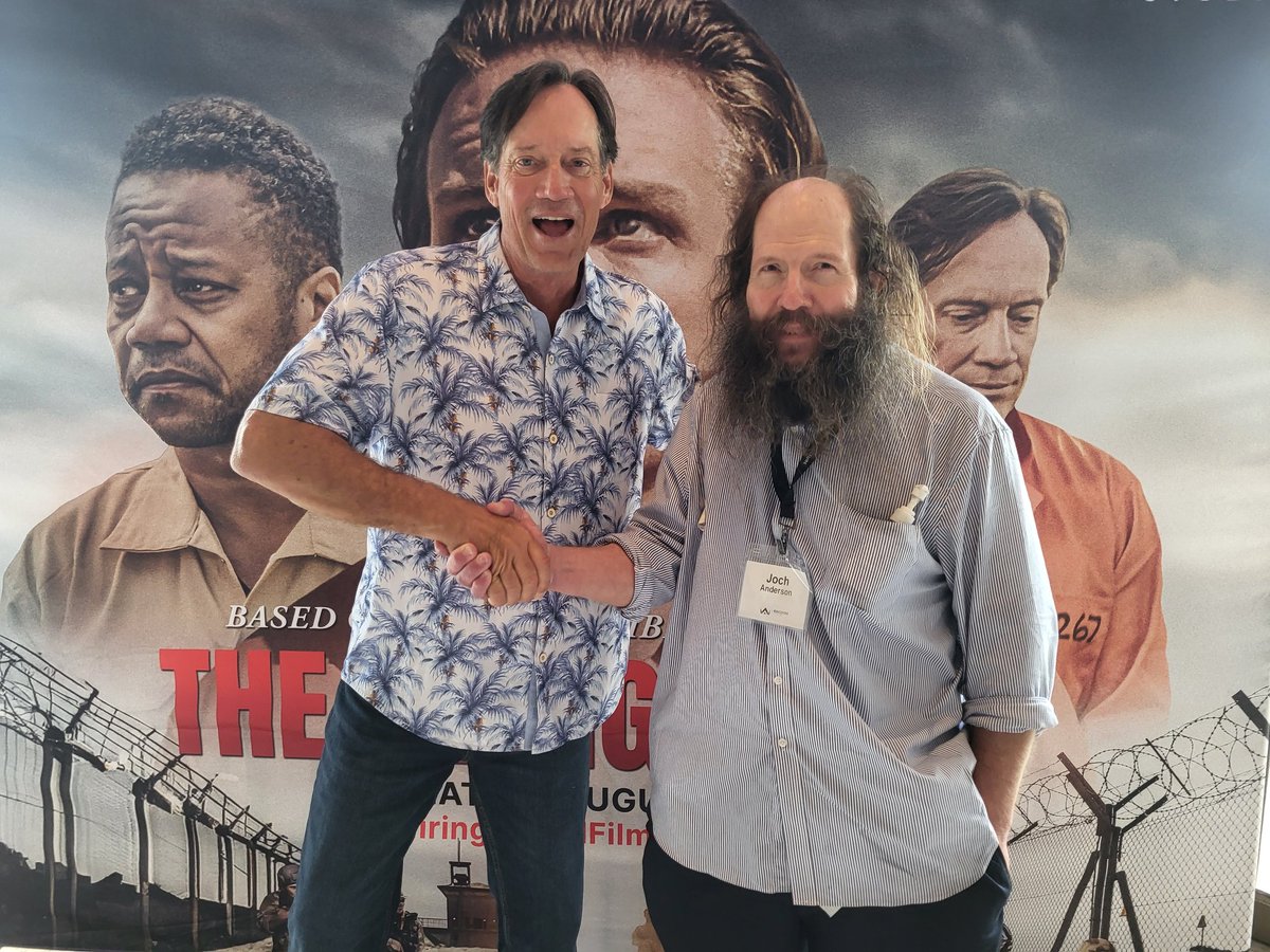 Look who I met, Kevin Sorbo was in town promoting his new movie The Firing Squad, In theaters Auugust 9th. It also stars Cuba Gooding Jr. It's a Christian movie youtu.be/vLaccFmrJHM?si…