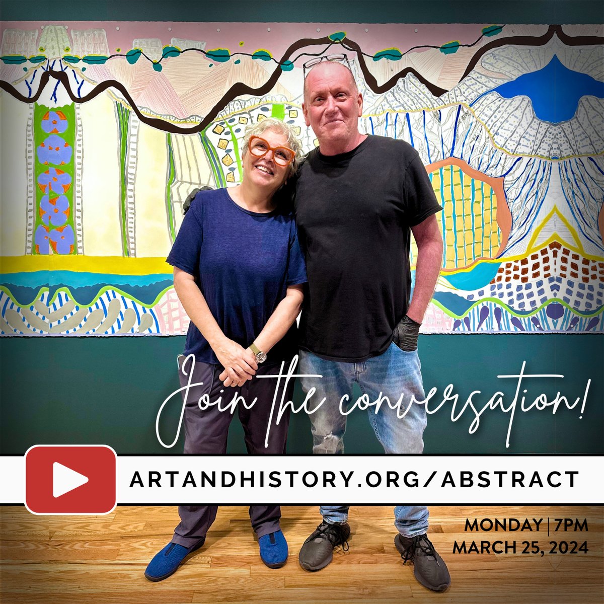 Join us online at 7pm tonight: artandhistory.org/abstract - A&H Chief Curator Dan L. Hess hosts artist Carole d'Inverno to discuss the role of abstraction in art during this talk, originally recorded in 2023. 

#AbstractArt #ArtistTalk #WomensHistoryMonth