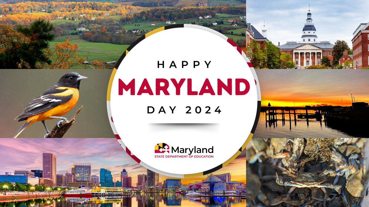 Happy Maryland Day! ❤️ 💛 🦀 Today, we celebrate the rich history, culture, and spirit of our great state. Let's embrace the unique heritage and diversity that makes Maryland such a special place to live, learn, and thrive!