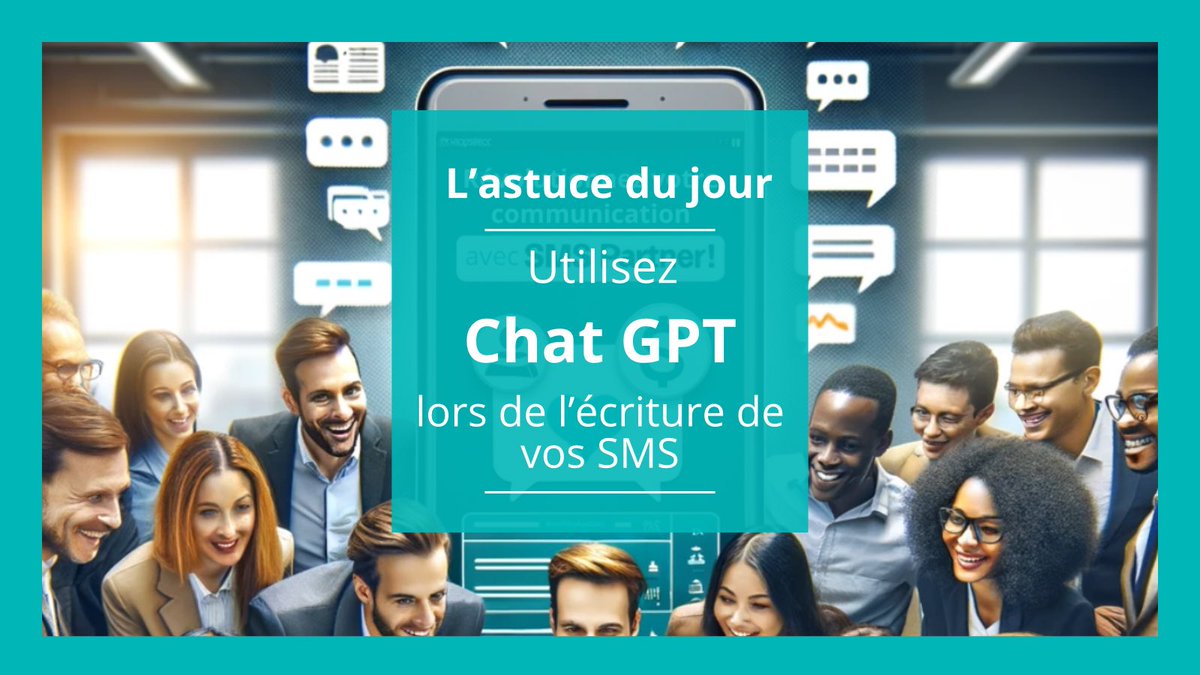 smspartner's tweet image. #ChatGPT et #SMSPartner unissent leurs forces pour révolutionner notre plateforme #SMS !🚀💥

Salut à tous ! 🙌 Depuis janvier 2024, ChatGPT a complètement transformé notre manière de communiquer par SMS, avec plus de 2500 messages créés ! 🌟