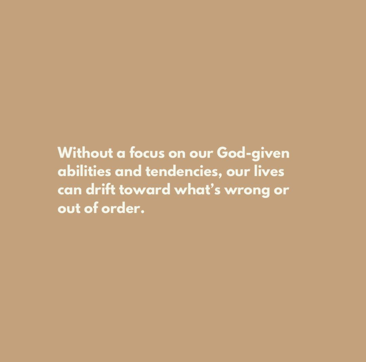 Focus today on the different ways God has gifted you and operate in them today. In doing so, you'll continue to grow closer to The Father.#quotestoliveby #qotd #christianquotes #becomenew #faith