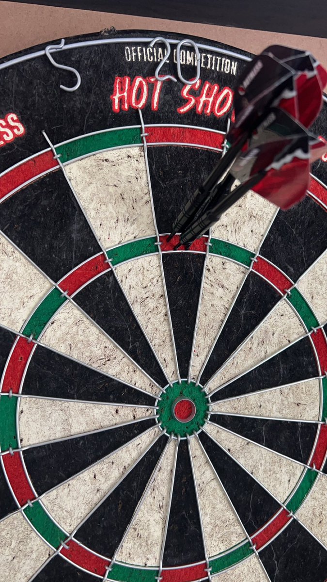 I did it once in Sweden but nobody was watching…but today I did it witnessed! I’m coming for you @LukeTheNuke180 😂🎯 #darts #goals