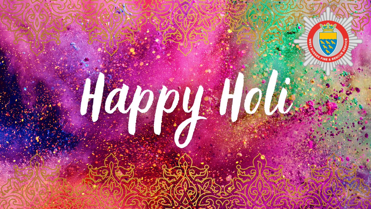 We would like to wish all West Sussex residents celebrating the festival of colours a safe and happy Holi!