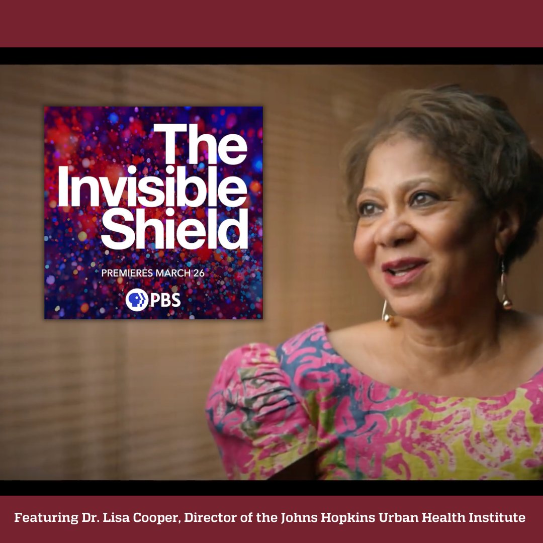 Director of UHI, Dr. @LisaCooperMD, will be featured in @BloombergDotOrg's new documentary series, The Invisible Shield! Watch the trailer of Episode 1: The Old Playbook 🔗 loom.ly/PrSDgjs. 📺 Premiering March 26 and available for streaming on @PBS.