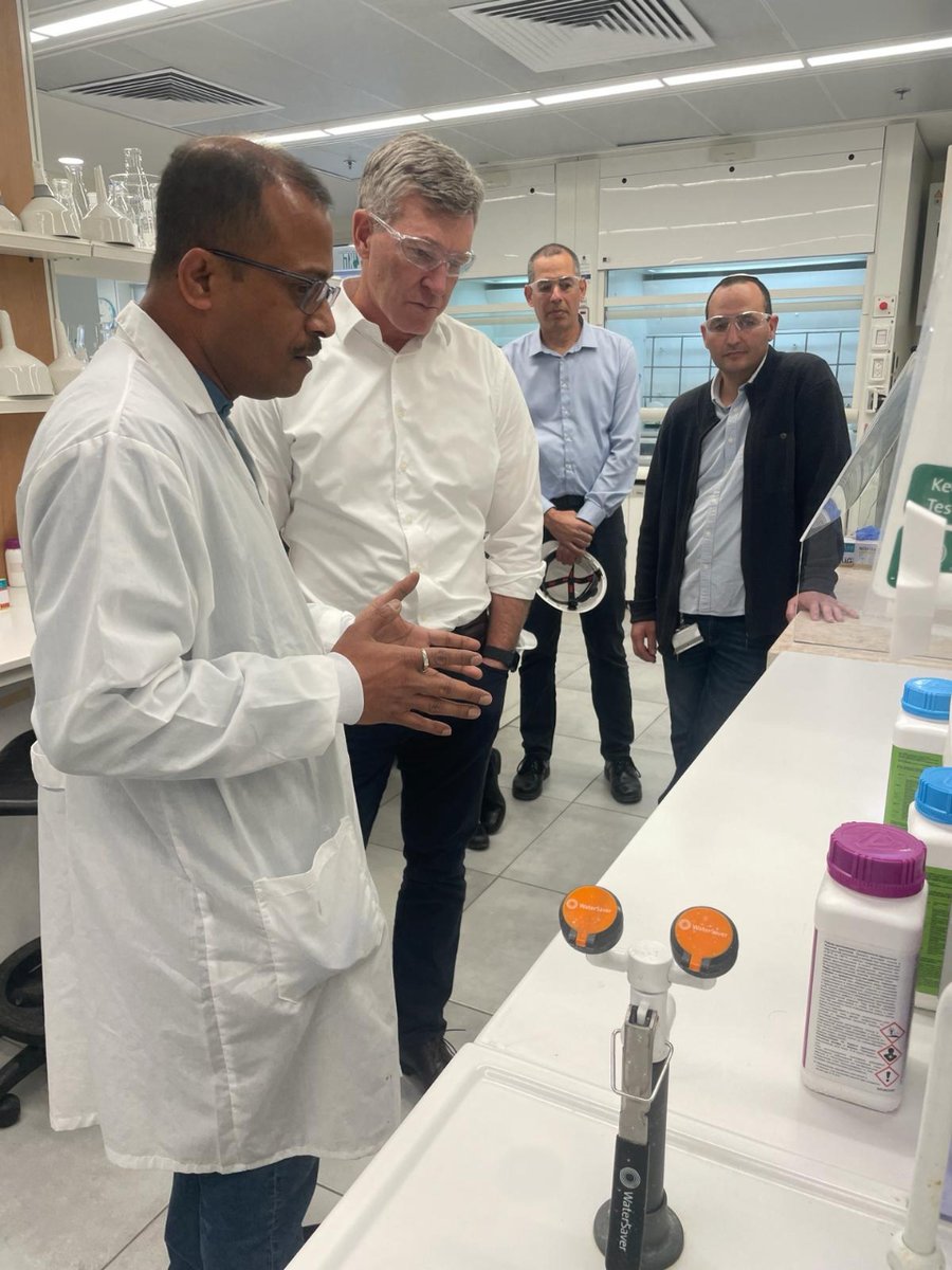 Last week we welcomed to Israel, Jeff Rowe, CEO of Syngenta Group and, CHRO, Caroline Barth.  The visit was an opportunity to learn about our business and tour the facilities; while showcasing our commitment to innovation, and the resilience & dedication of our ADAMA teams. 👏