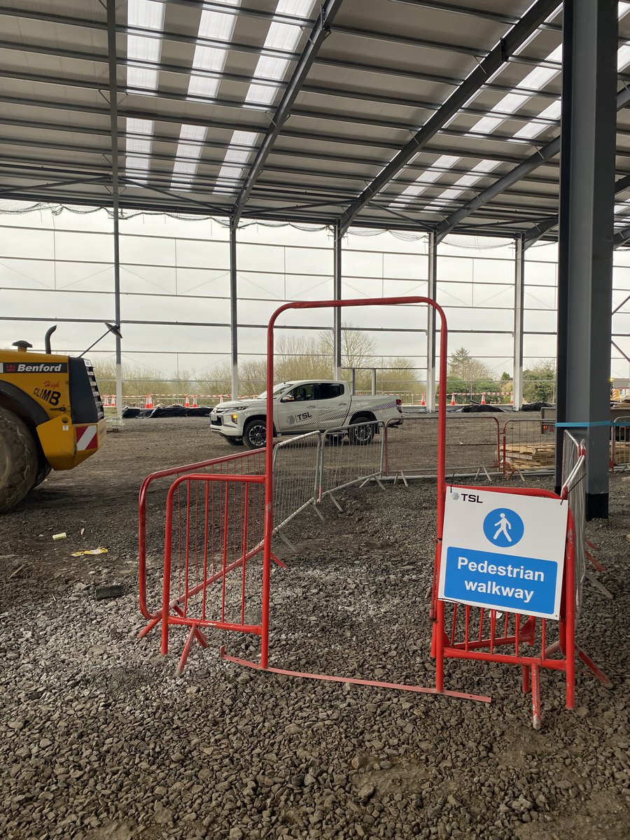 Here are some pictures of good pedestrian segregation at crossing points taken by one of our inspectors on a construction site.