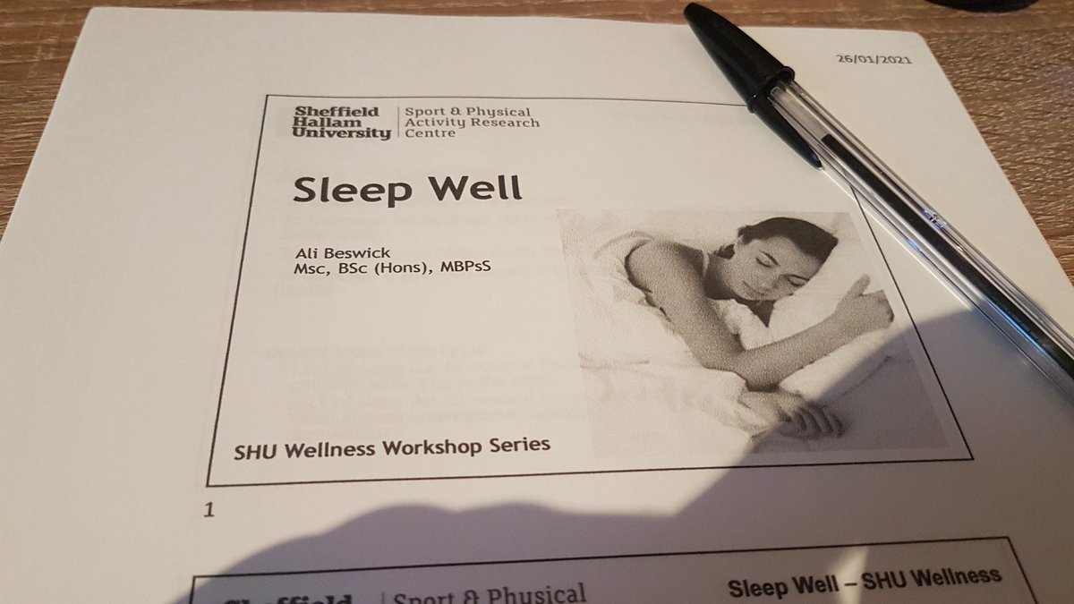 💤😴Thanks to everyone who attended our #Sleep Well workshop this morning. We talked about small changes we could make to our routines to help us on our way to more and better quality sleep 👊