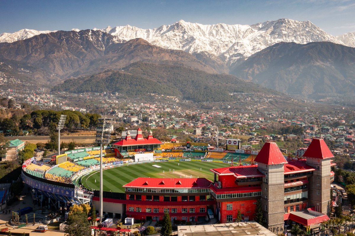 Pleased to announce you can BUY a framed print of my drone shot of Dharmashala cricket stadium from the @TheBarmyArmy website. 
50% of profits go to @theCALMzone.
Many thanks to @chuckadolphy and Rodney for their help.

Buy here ⬇️
barmyarmy.store/products/dhara…

#INDvENG #dharamshala