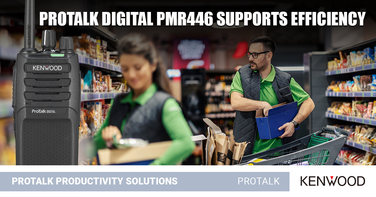 Give floor, facilities, stock and security teams the means to communicate discretely and effectively to improve availability, #safety, #productivity and deliver a better customer experience. Start by looking into license-free #ProTalk digital #PMR446 here bit.ly/tk3107d