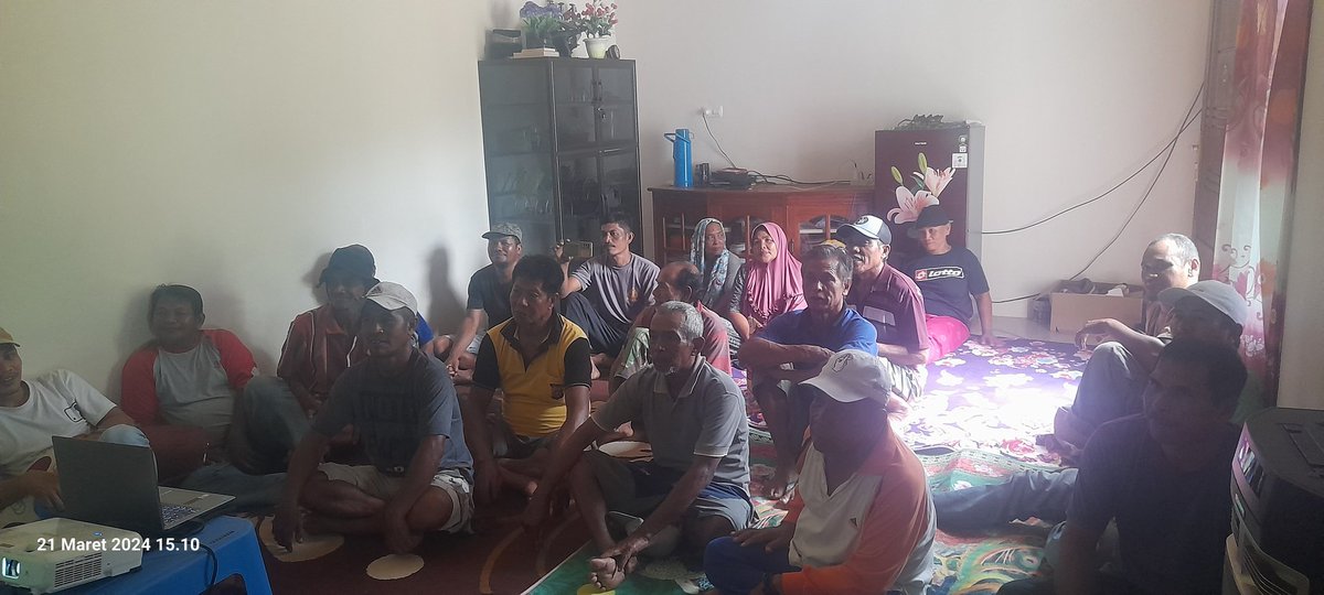 Pengunjung sidang dari para petani pemilik lahan, sidang pemeriksaan saksi.