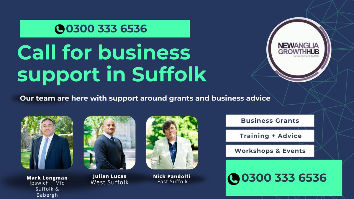 With the integration of the New Anglia Local Enterprise Partnership (LEP) into both Suffolk and Norfolk County Councils, the quickest means of reaching the team in Suffolk over the next few days, is via phone > 0300 333 6536 and press option 2 for #Suffolk