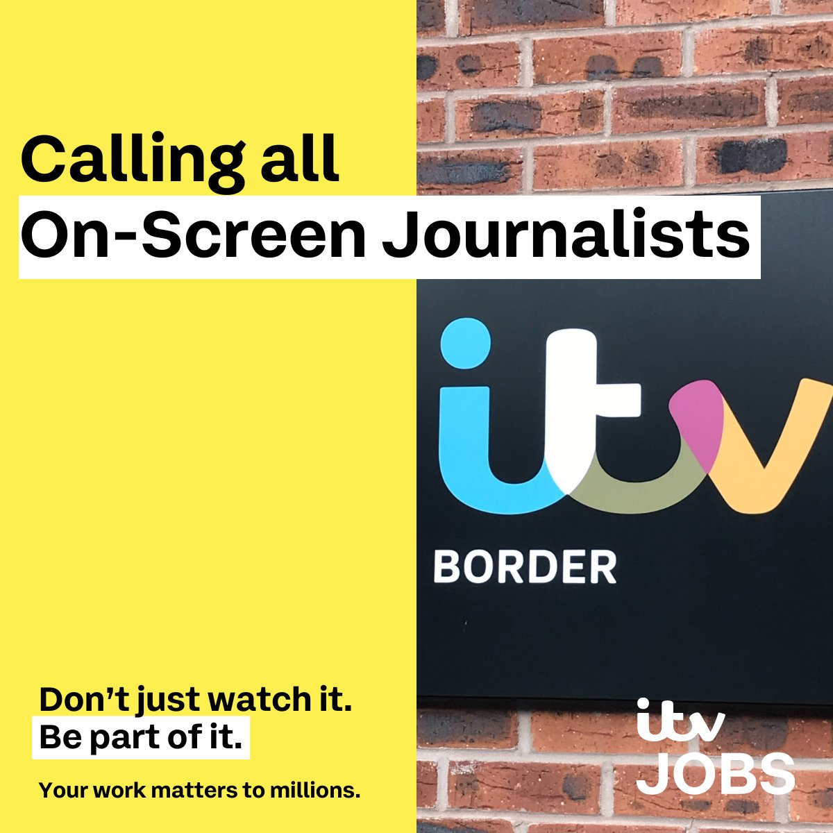 ITV News Border are now recruiting for an On-Screen Journalist with self-shooting, digital and editing experience to join their busy news patch. This is a primarily remote role based in West Cumbria. Apply here with your most recent showreel - lnkd.in/ee2xhz8a