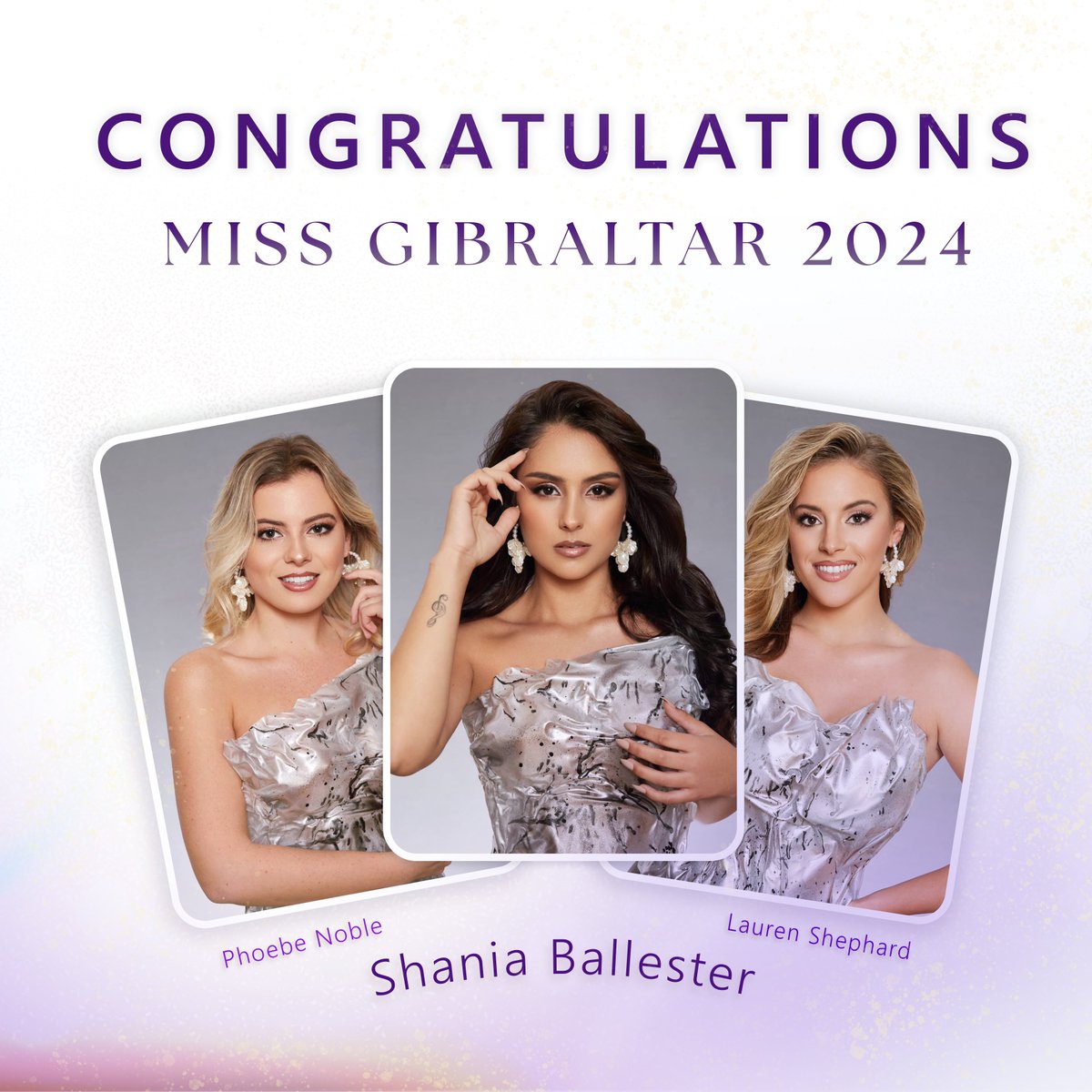 Congratulations to Miss Gibraltar 2024 winner Shania Ballester, first princess Pheobe Noble, and second princess Lauren Shepherd! 👑 #MissGibraltar2024