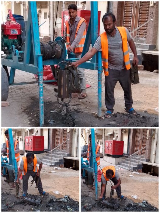 CBHyderabad's tweet photo. Desilting of Sewerage Lines through Winching Machine in Saddar Area.
#CBH #sanitation https://t.co/5frJmat45g