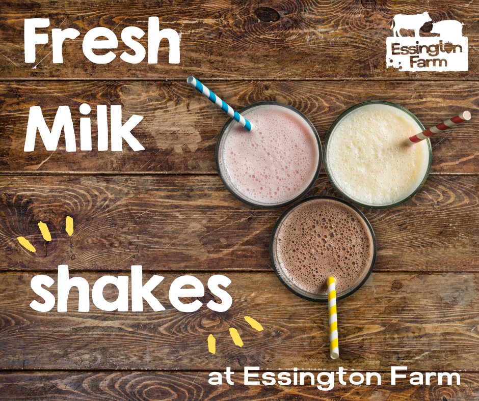 The perfect afternoon treat this #Easter school #holiday !  Join us in our restaurant for a naturally delicious, fresh #Milkshake using #Local  #milk from Oakley farm. And if you like what you've tried in the restaurant, why not take one home from our Oakley Farm Van.