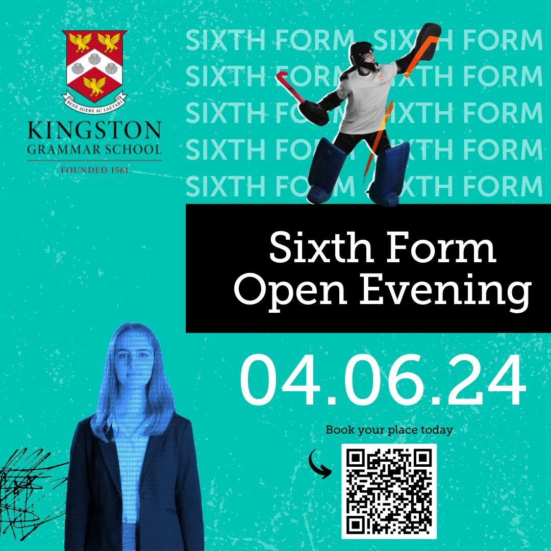 Are you looking for a Sixth Form place starting in September 2025. Bookings for our Sixth Form Open Evening are now OPEN! Reserve your place here: buff.ly/4a5gPBB? #SixthForm #ThisIsKGS
