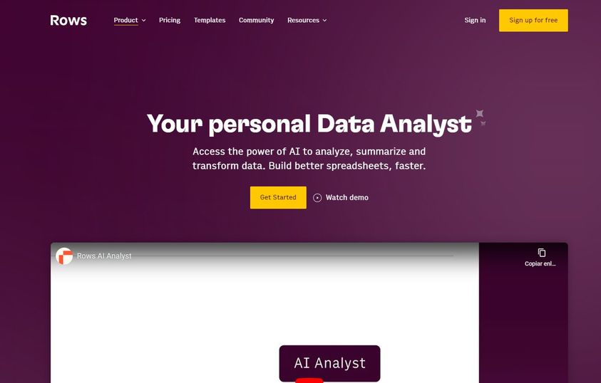 Milanes_guisado's tweet photo. Rows AI: Alternativa a Excel con Inteligencia Artificial
Por si no la conocías 😉
Link: https://t.co/T72EYOI7XO
#rows #excel #Ai #Openai #Ia #datanalyst https://t.co/DFGCP99tNZ