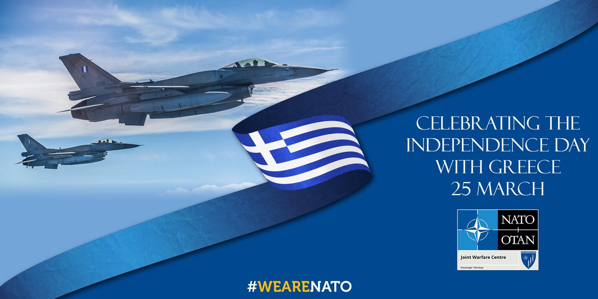 Today, we celebrate the Greek Independence Day! 🇬🇷 Happy March 25! #Greece #WeAreNATO