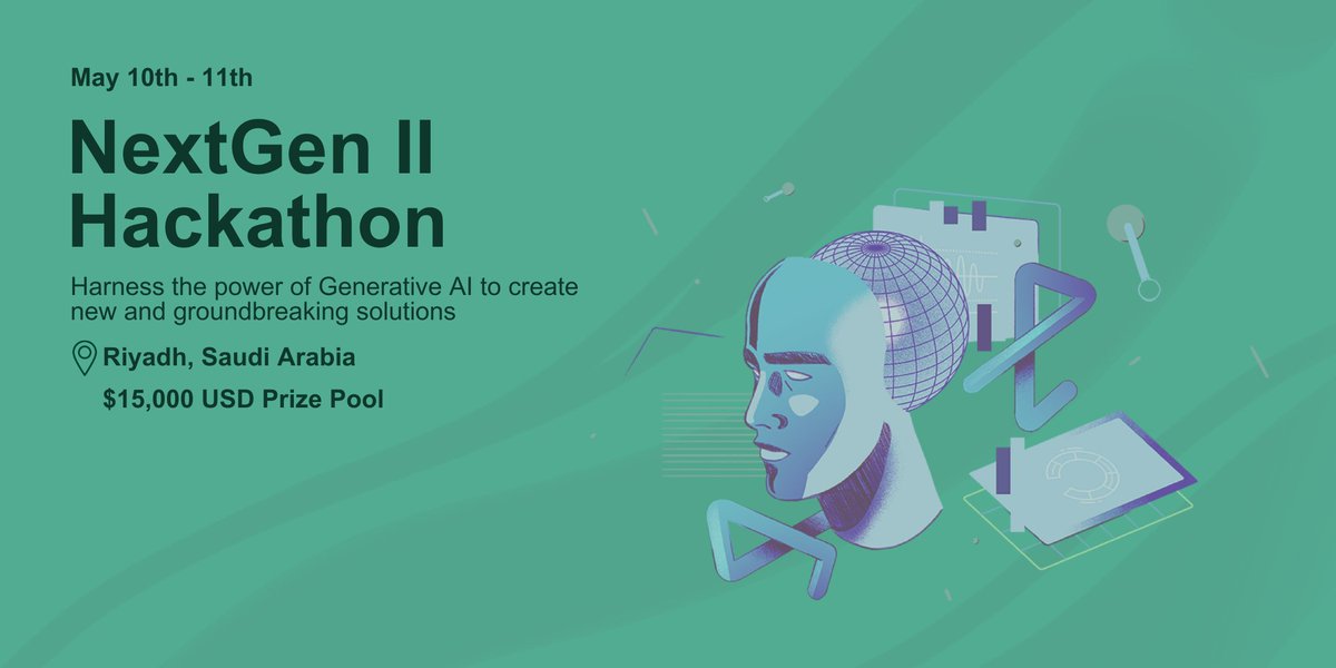 The NextGen Hackathon is the perfect opportunity to learn from experts and mentors in the Generative AI field, attend hands-on workshops and demos, and build a product that can bring you additional investment! bit.ly/490nVXh

#NextGenHackathon #GenerativeAI