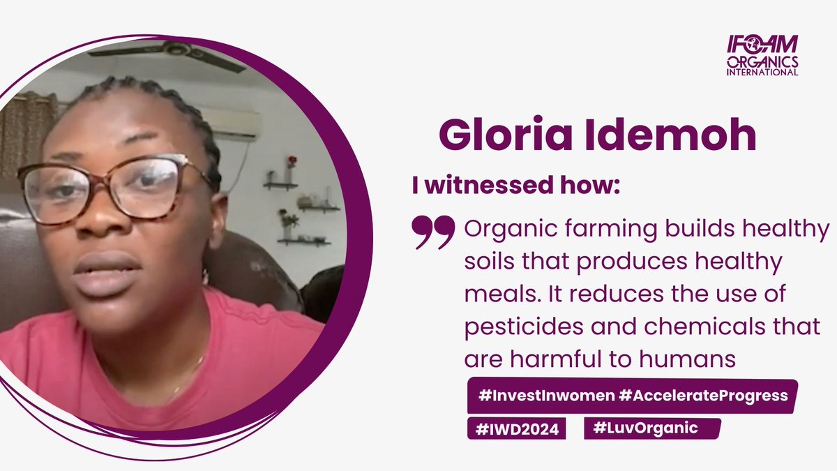 Listen to Gloria here ➡️ youtube.com/watch?v=EIpQqM… #InvestInWomen #AccelerateProgress #IWD2024 #LuvOrganic