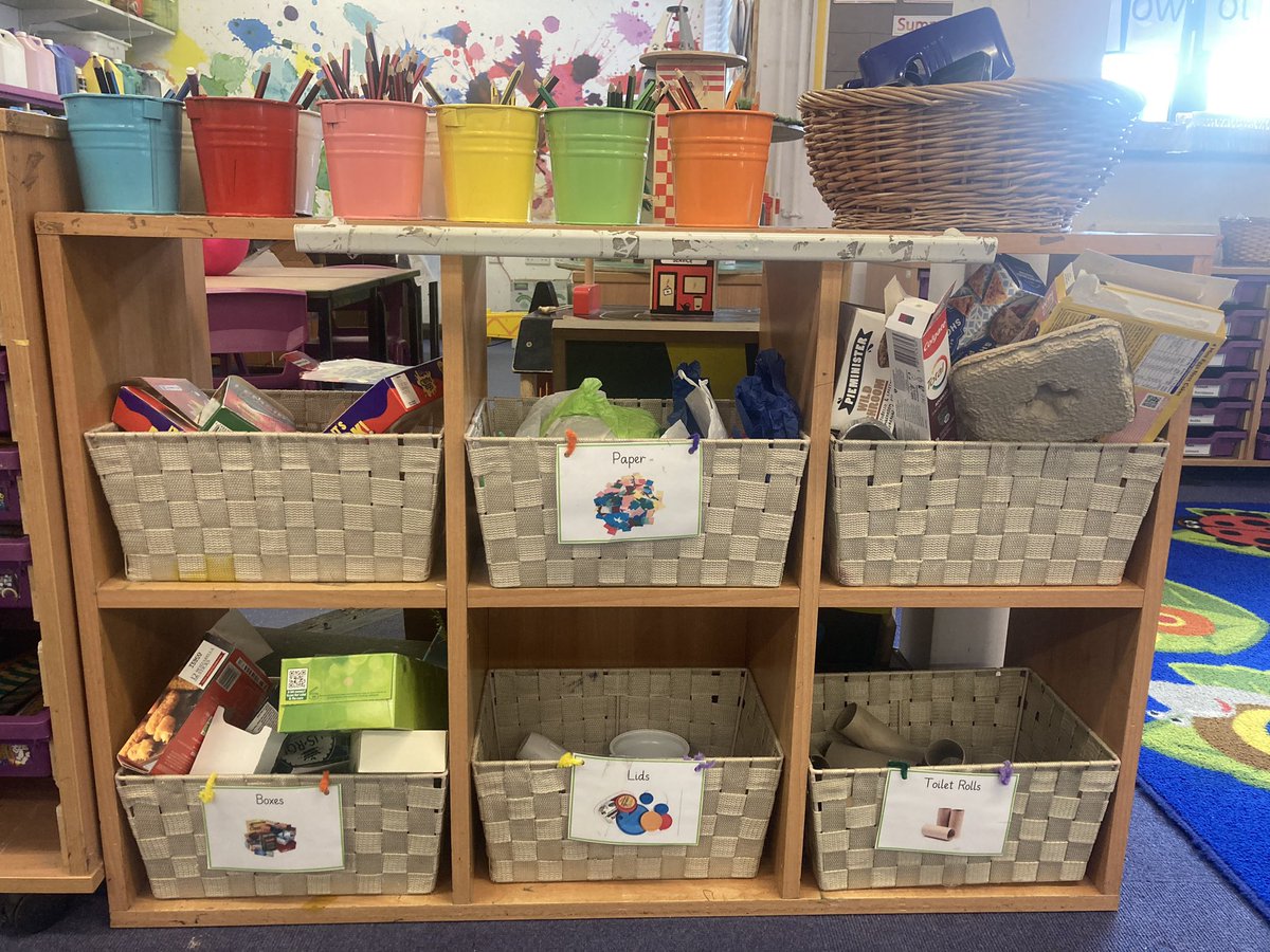 Our creation station is stocked up and ready for the week. We’ll be happy to have your Easter holiday recycling!Thank you 😊