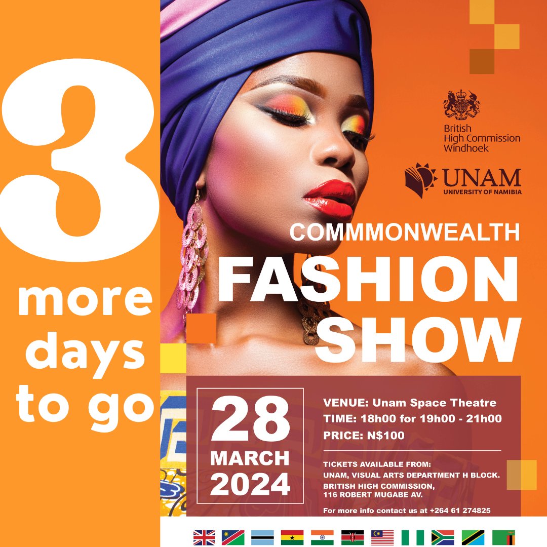 The countdown is on! Only 3 days left and we can’t wait! The upcoming Commonwealth Fashion Show is the ultimate embodiment of diversity of fashion and cultural heritage within Commonwealth member states. We hope to see you at the show this Thursday March 28th.