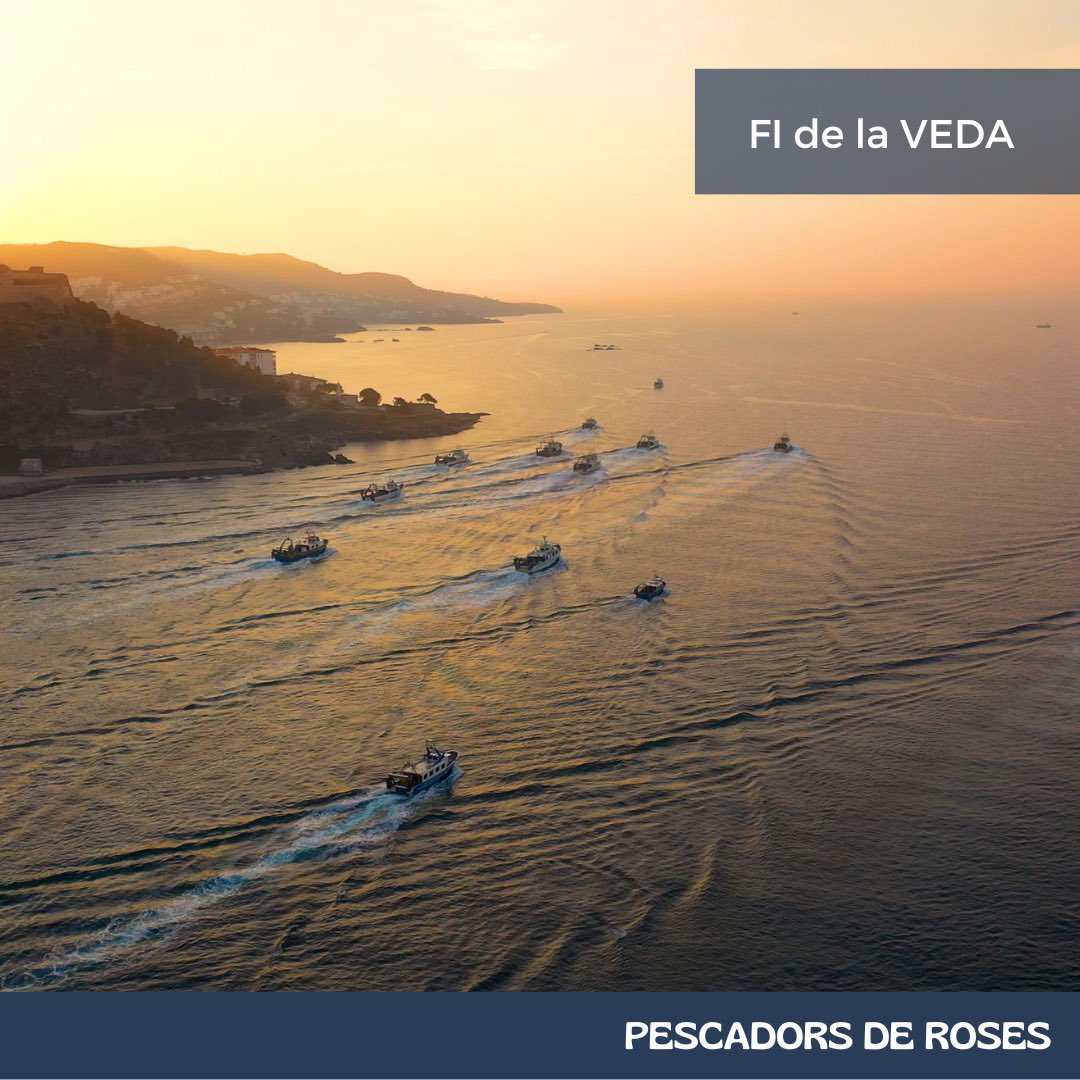 Fi de la veda. Avui primer dia de pesca d’arrossegament a Roses. Som-hi companys 💪🏻👏🏻

#pescadorsderoses
