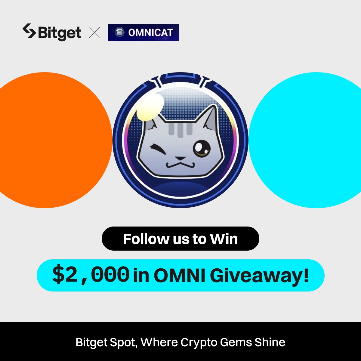 Join the #Bitget x $OMNI Giveaway!

💰 $2,000 worth of $OMNI (40 winners)

1⃣ Follow @bitgetglobal <a href="/OmniCatCoin/">OmniCat</a>
2⃣ Repost with #OMNIxBitget &amp; tag your friends
3⃣ Fill out the form: forms.gle/DuT4f7vSN4CGU5…