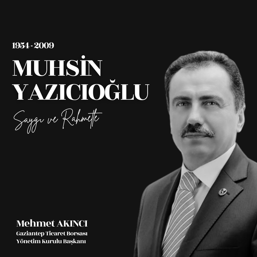 Vatan ve millet sevdalısı, değerli siyaset ve dava adamı merhum Muhsin Yazıcıoğlu’nu vefatının 15. yılında saygı ve rahmetle anıyorum. Mekânı cennet olsun. #muhsinyazicioglu