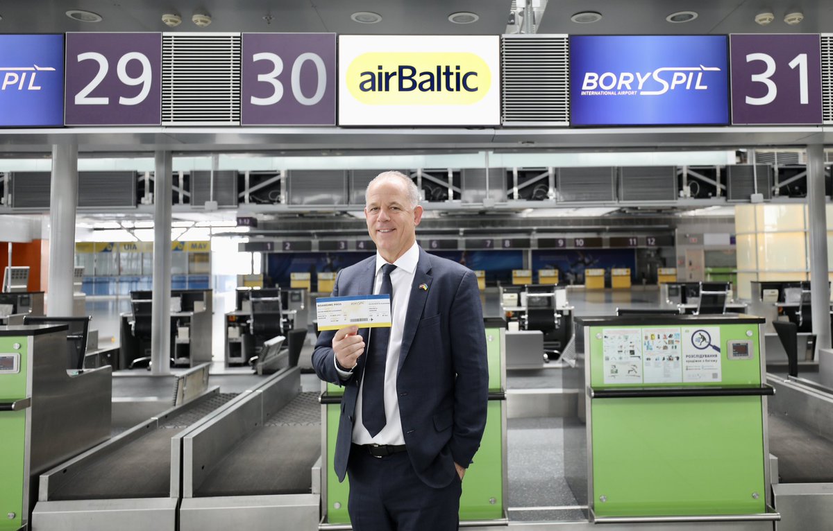 BoryspilAero's tweet image. Friends, today #KBP meets our reliable partners - the airline @airBaltic . Welcome to Ukraine, @Gaussm - CEO and President, Mantas Vrubliauskas - Vice President Network Development, Maria Radchenko - Head of Representative office in Ukraine