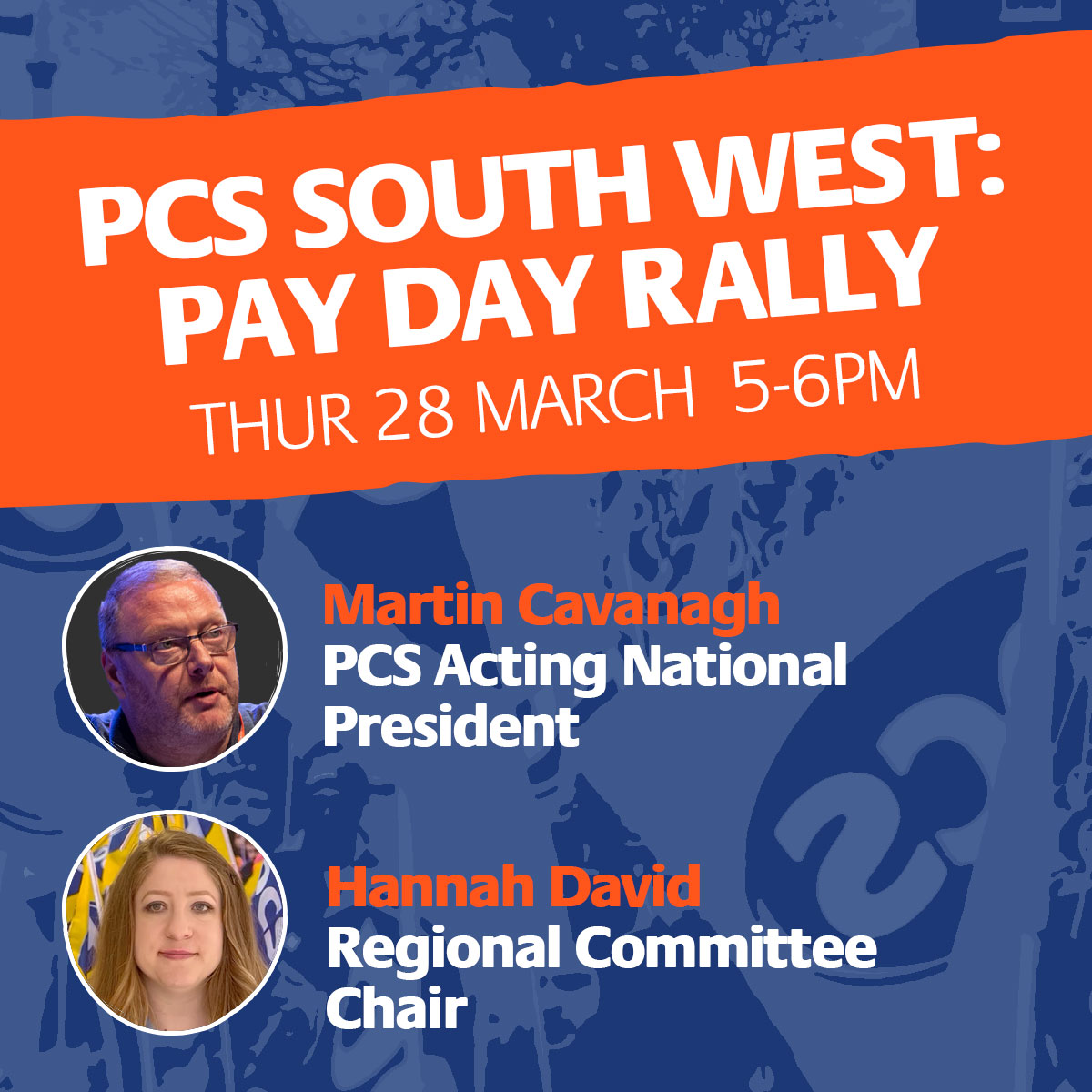 Following the launch of our national strike ballot, PCS South West is hosting an online payday rally. All members are encouraged to join. For more information and registration see here: pcs.org.uk/news-events/ev… #PCS