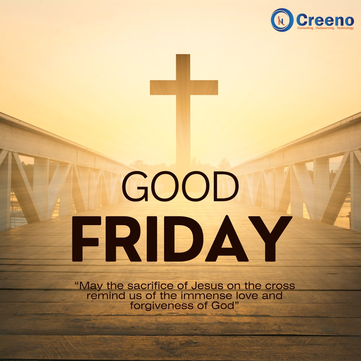 'May the sacrifice of Jesus on the cross remind us of the immense love and forgiveness of God' #GoodFriday #GoodFriday24