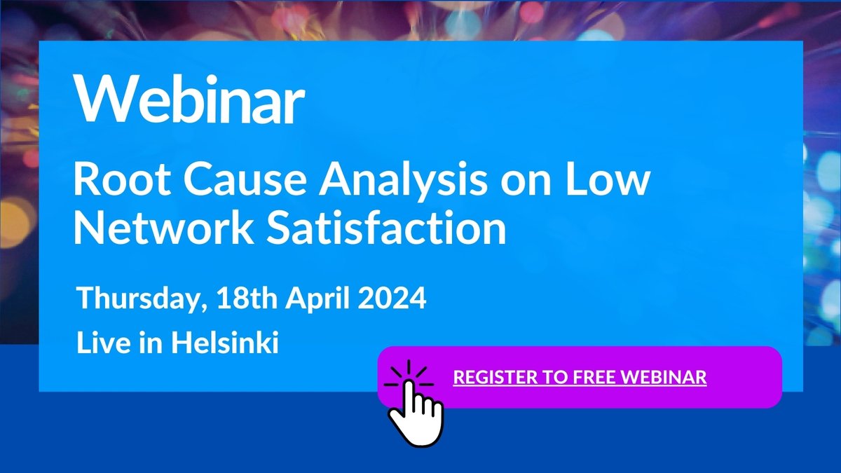 Struggling with network performance? Join our free #webinar on April 18th, where we look into Root Cause Analysis. The #Netradar team will uncover the factors behind subpar #network experiences: from bottlenecks to #latency issues. Register now! netradar.com/webinar