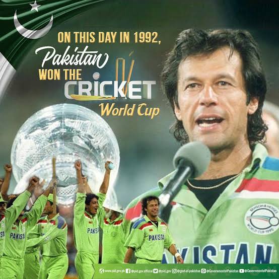 March 25 is the historic and brightest day in Pakistan's national and sports history when on the same day in 1992, the Pakistan cricket team under #ImranKhan's enthusiastic, passionate and excellent leadership made history by winning the #CWC. #CWC92

#خان_اور_پاکستان_ایک_جان