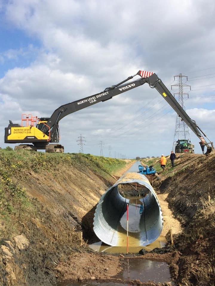 Flash back to this time 5 years ago when we were laying culverts in Morris Fen Drain