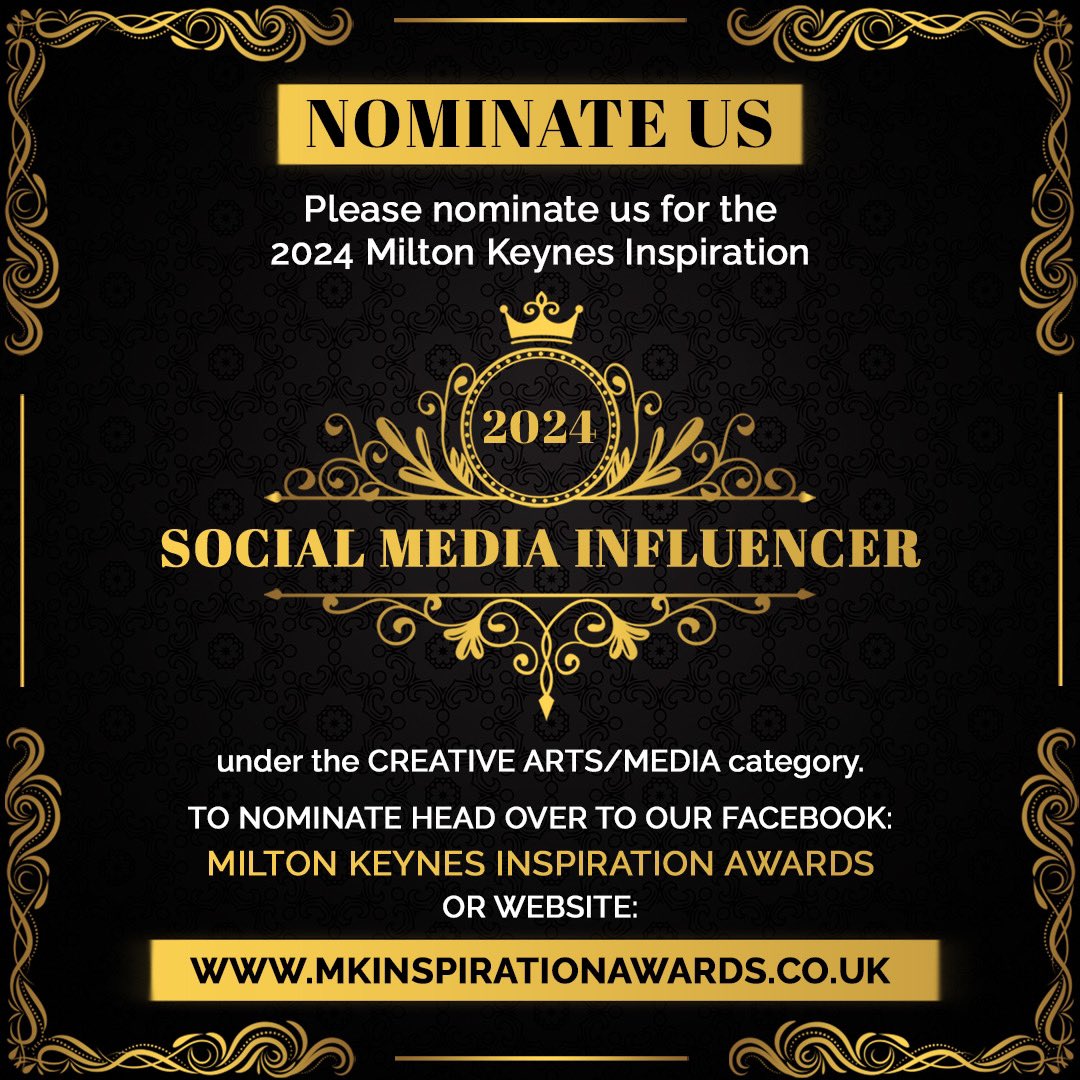 Wow, what an incredible journey!

Over the moon to share that I’ve been nominated in not 1 but 3 categories for the MK Inspiration Awards!

If you would like to support me to the finals, there’s still time to cast your nomination 🙏🏻! 

mkinspirationawards.co.uk/nomination-for… 
Vote by:  31/3