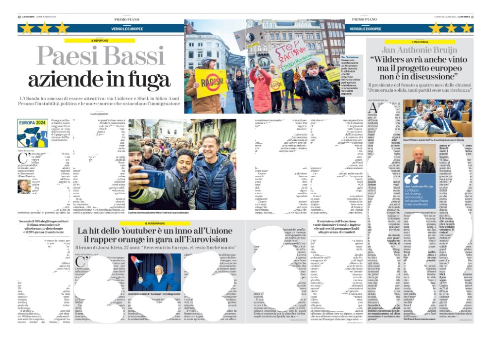 Instabilità politica, populismo, leggi anti-stranieri e carenza di abitazioni: i Paesi Bassi non sono più un paradiso (non solo fiscale) per le imprese Su @LaStampa un focus sulla fine dell'era Rutte (e sul fenomeno Europapa che punta all'Eurovision) 👉bitly.ws/3gIkv