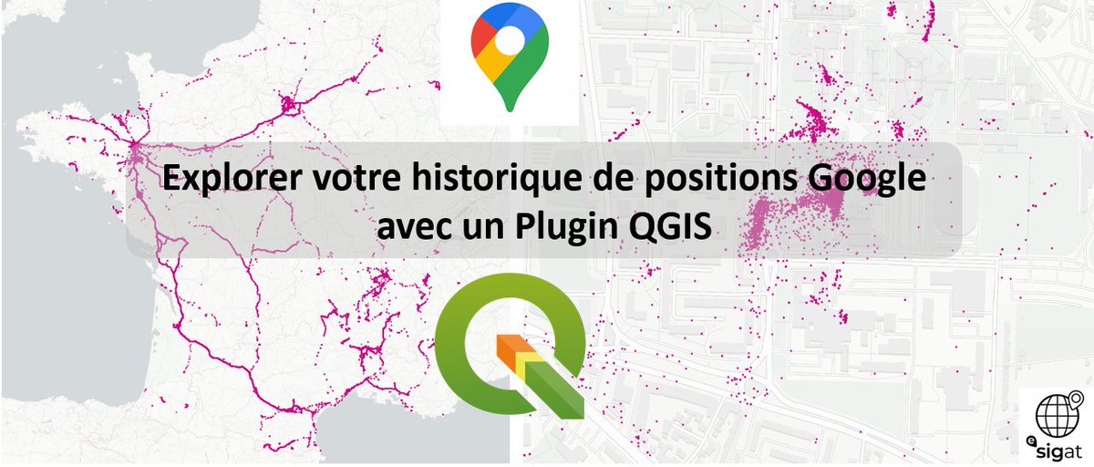 🛰 📍Explorer ses données personnelles de localisation #Google dans <a href="/qgis/">QGIS</a> grace à une nouvelle extension🗺

➡️ Téléchargement et tutoriel : github.com/mastersigat/Ex… 

✅Bravo aux M2 <a href="/E_Sigat/">Master SIGAT</a> pour le développement de ce plugin fonctionnel et utile 👏👏👏