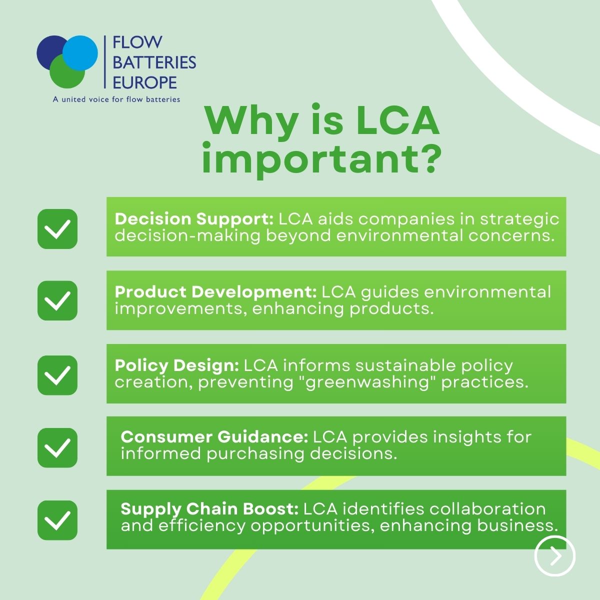 Are you familiar with Life Cycle Assessment (LCA) methods to determine the carbon footprint of flow batteries. 👣 LCA studies are valuable tools for evaluating the environmental impact of products and technologies, identifying improvement opportunities to benefit the planetv ⬇️